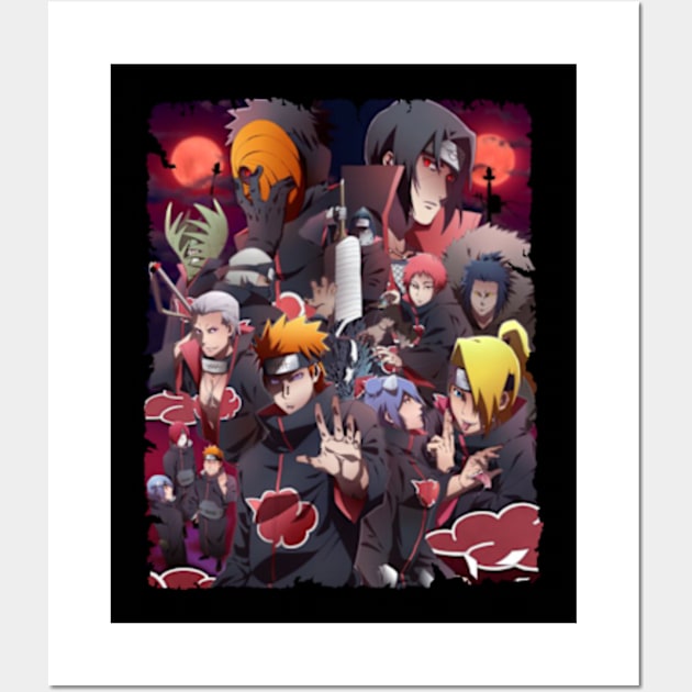 AKATSUKI MERCH VTG Wall Art by xsmilexstd